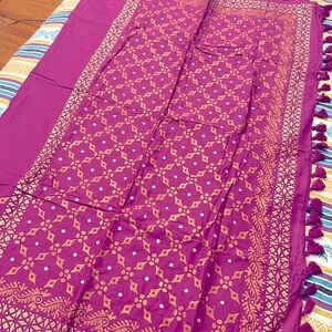Plum saree